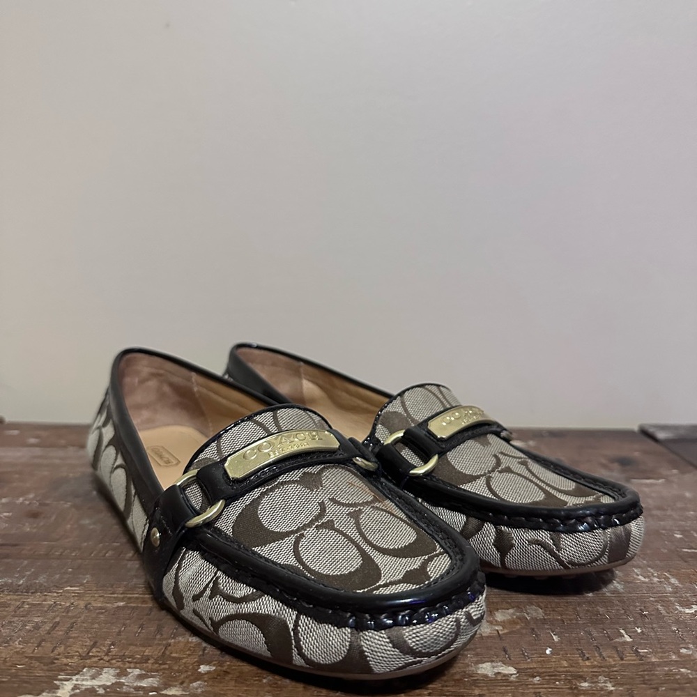 Coach Signature Brown Loafers Women’s Size 10 NEW